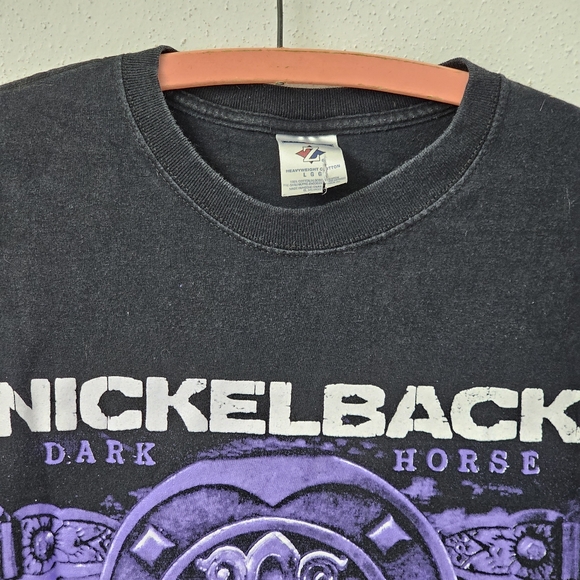Vintage 2009 Nickleback Concert Tour Tee Dark Horse Size Large RARE Find - Picture 2 of 5